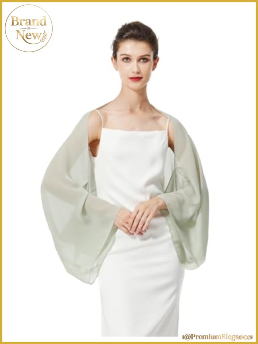 Chiffon Shawl Wrap Bridal Wedding Bridesmaid Cover Up One Size